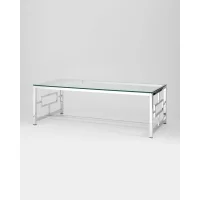 Журнальный стол 120*60 БРУКЛИН серебро
