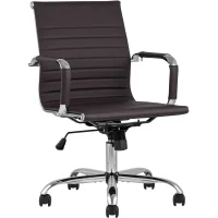 Кресло офисное TopChairs City S коричневое