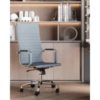 Кресло руководителя TopChairs City серый