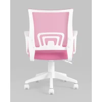 Кресло офисное TopChairs ST-BASIC-W розовый крестовина пластик белый