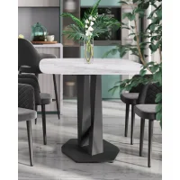 Стол обеденный Belle 180х90 белый мрамор