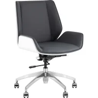 Кресло офисное TopChairs Crown SN серо-голубой