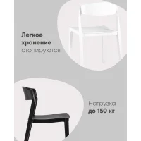 Стул Moris пластик бледно-желтый