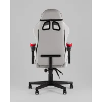 Кресло спортивное TopChairs Phantom ткань серо-красный