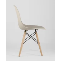 Стул Eames Style DSW бежевый (разборный каркас)