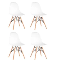 Стул Eames Style DSW белый x4 (разборный каркас)