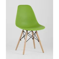 Стул Eames Style DSW зеленый x4 (разборный каркас)