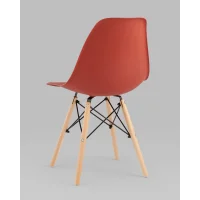 Стул Eames Style DSW терракотовый x4 (разборный каркас)