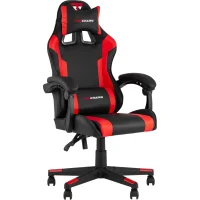 Кресло спортивное TopChairs Commander черно-красный