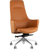 Кресло руководителя TopChairs Ferris коричневое