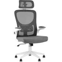 Кресло офисное TopChairs Airone серый ткань