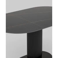 Стол обеденный Mystery 130х80 см чёрный керамика