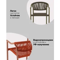 Стул Syna светло-коричневый серые ножки
