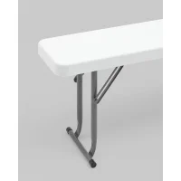 Скамейка складная 152*25*42 см белая