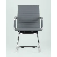 Кресло для посетителей TopChairs Visit серое 2 шт.