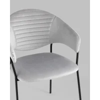 Стул Алексис велюр серый 2 шт