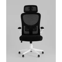 Кресло офисное TopChairs Airone белый с черной сеткой