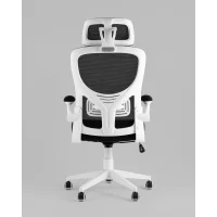 Кресло офисное TopChairs Airone белый с черной сеткой