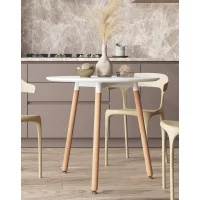 Стол круглый EAMES DST NEW D80 белый