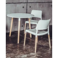 Стол круглый EAMES DST NEW D80 белый