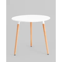 Стол круглый EAMES DST NEW D80 белый