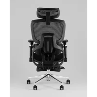Кресло офисное TopChairs Prodigy с оттоманкой черный