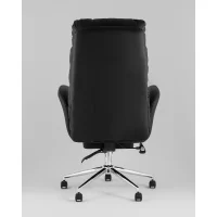 Кресло руководителя TopChairs Solid NC с оттоманкой черный