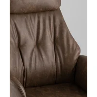 Кресло офисное TopChairs Neoma коричневый экокожа