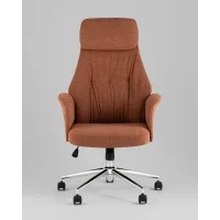 Кресло офисное TopChairs Neoma терракотовый ткань