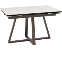 Стол Керас 120-180/80/75, столешница керамика Carmen light grey