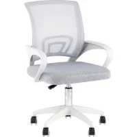 Кресло офисное TopChairs Simple SN серый пластик белый