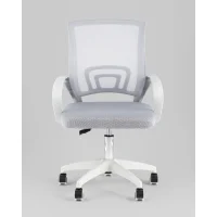 Кресло офисное TopChairs Simple SN серый пластик белый