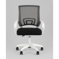 Кресло офисное TopChairs Simple SN черный пластик белый