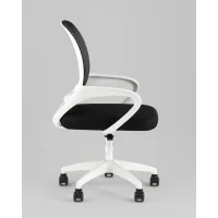 Кресло офисное TopChairs Simple SN черный пластик белый