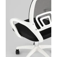 Кресло офисное TopChairs Simple SN черный пластик белый