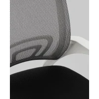 Кресло офисное TopChairs Simple SN черный пластик белый