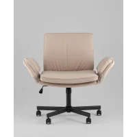 Кресло офисное TopChairs Foldo с откидными подлокотниками бежевое