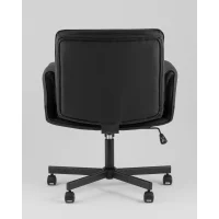 Кресло офисное TopChairs Foldo с откидными подлокотниками черное