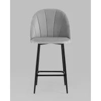 Стул полубарный Логан SN велюр светло-серый