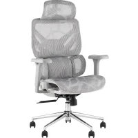 Кресло офисное TopChairs Structo серая сетка