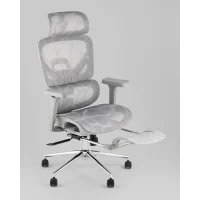 Кресло офисное TopChairs Vertus серая сетка