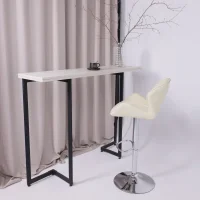 Стул барный Berlin, кремовый, экокожа