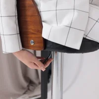 Стул барный Bruno, чёрный, экокожа