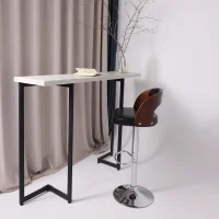 Стул барный Bruno, чёрный, экокожа