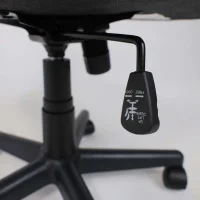 Кресло поворотное Flaviy, черный/серый/красный, ткань
