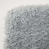 Кресло поворотное Fluffy, серый, искусственный мех