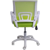 Кресло поворотное RICCI NEW, WHITE (салатовый)