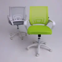 Кресло поворотное RICCI NEW, WHITE (салатовый)
