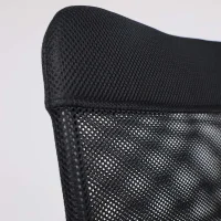 Кресло поворотное ARIA, LIGHT, ECO/сетка, черный+сетка-серебро