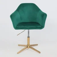 Кресло поворотное Dubai, зеленый, велюр